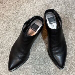 Dolce Vita Black Leather Mules